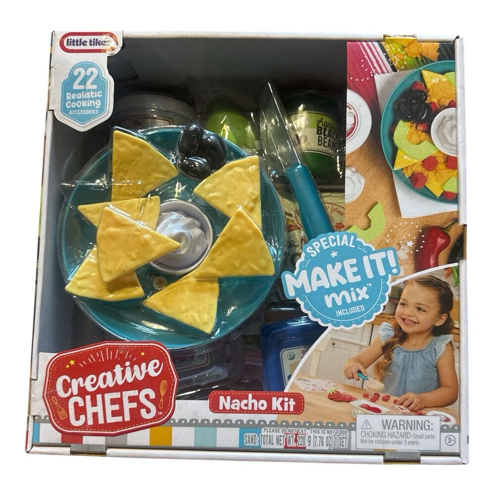 Little Tikes Creative Chefs Nacho Kit 22 Pc Make-It Mix Pretend Play NEW